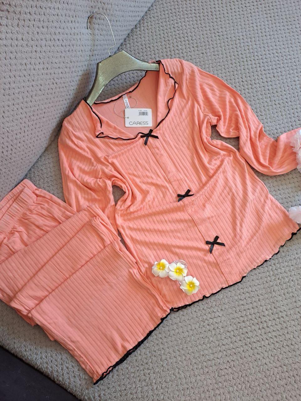 Women’s Pajama Set – Soft Cotton, Multiple Colors