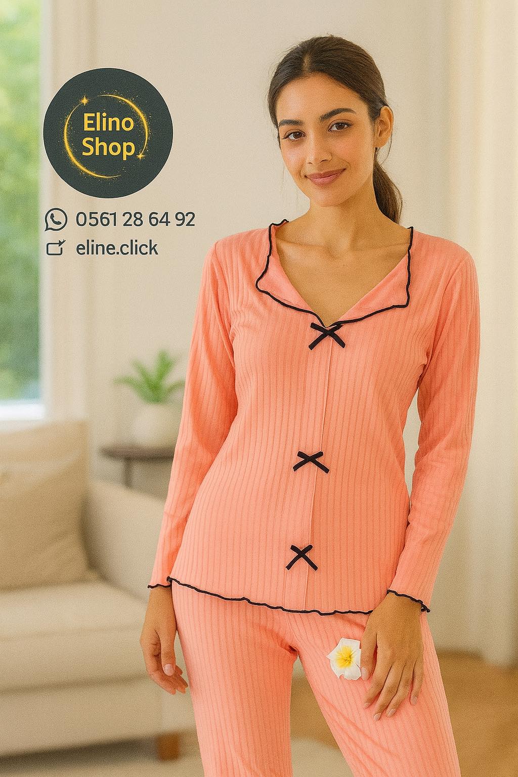 Women’s Pajama Set – Soft Cotton, Multiple Colors