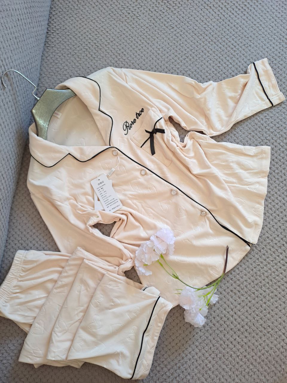 Women’s Cotton Pajama Set – Cute Prints