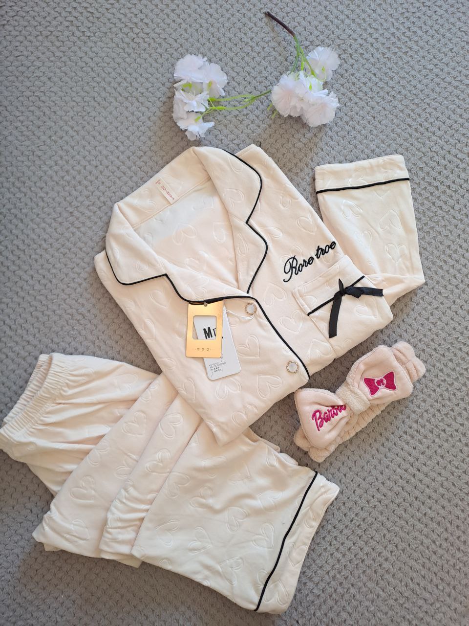 Women’s Cotton Pajama Set – Cute Prints